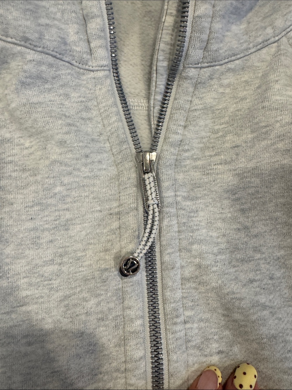 lululemon athletica Light Gray Cropped Zip Hoodie - Picture 2 of 4